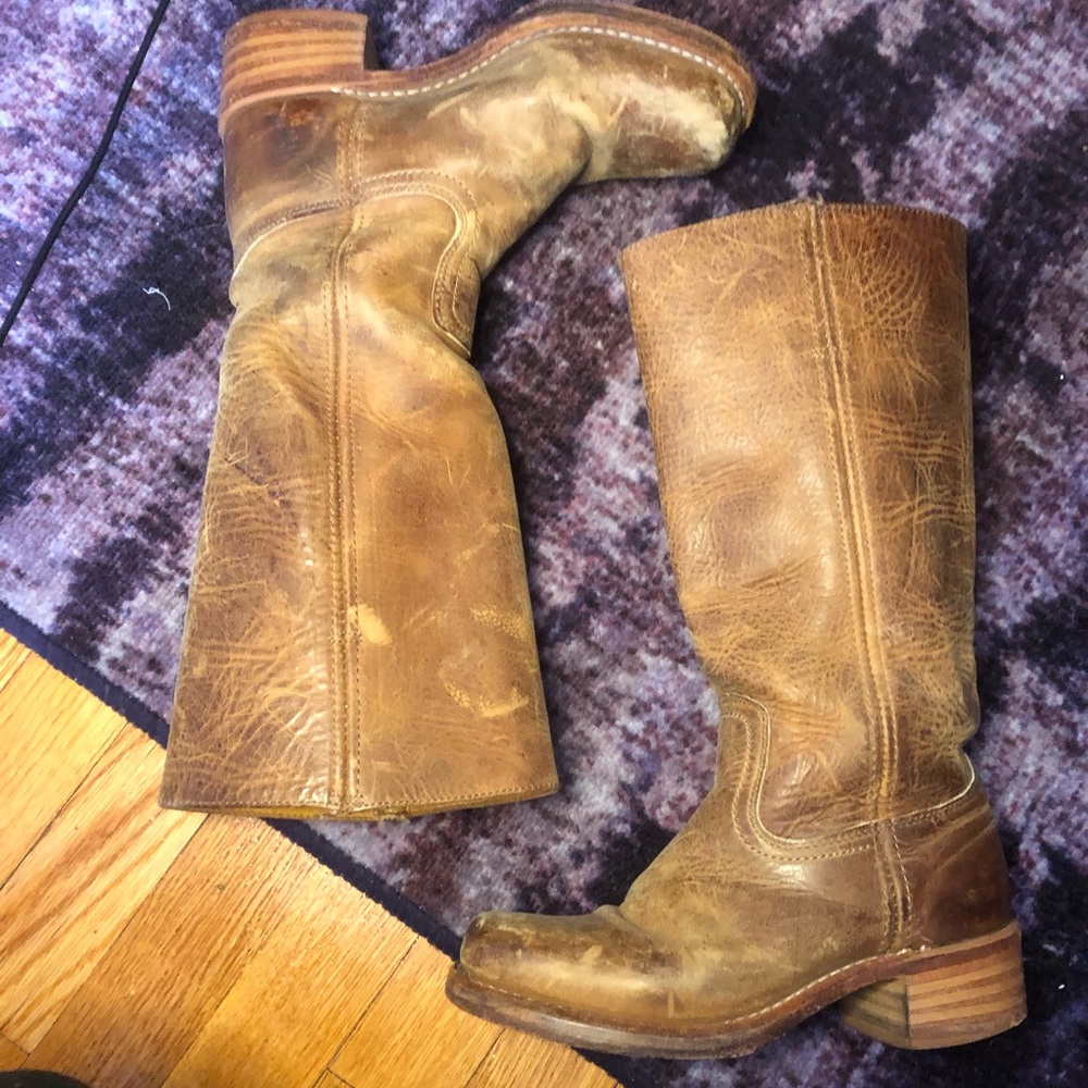 Frye Campus Saddle 14L Boots